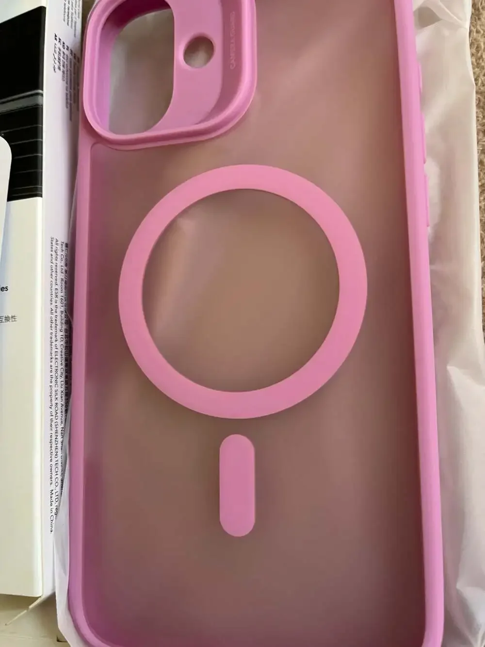 ESR Classic Series Hybrid Case (HaloLock) for iPhone 16 Plus - Frosted Pink